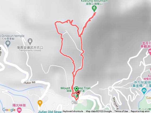 隔頂停車場-基隆山-腰繞線-隔頂停車場