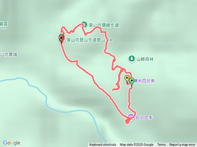 雪山坑步道（巨人之手）