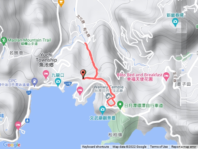 日月潭內湖山步道