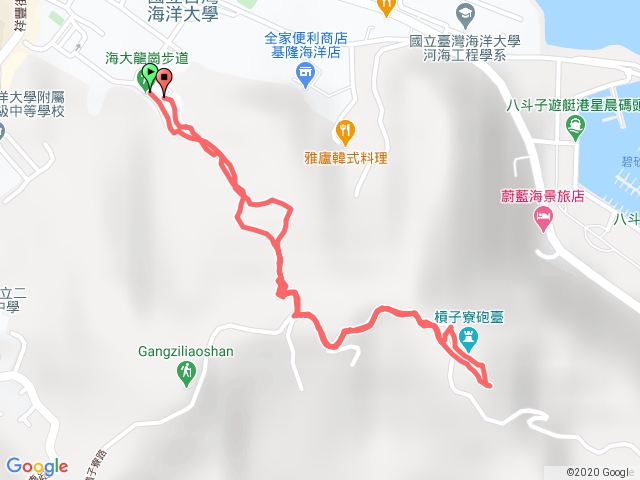 槓子寮山砲台海景