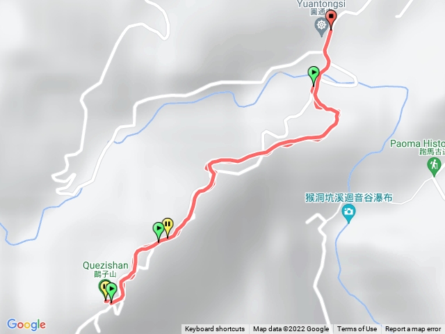 鵲子山，圓通寺入，原路回