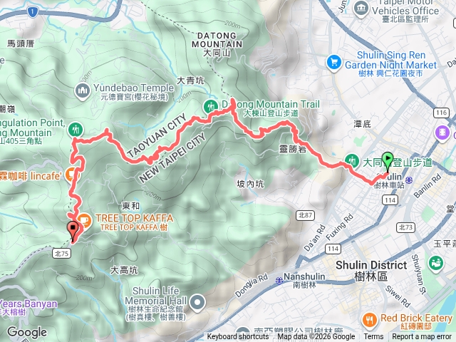 2026微笑山線大縱走尋寶集章任務微笑山線：【大棟山系】405高地段202607190720預覽圖