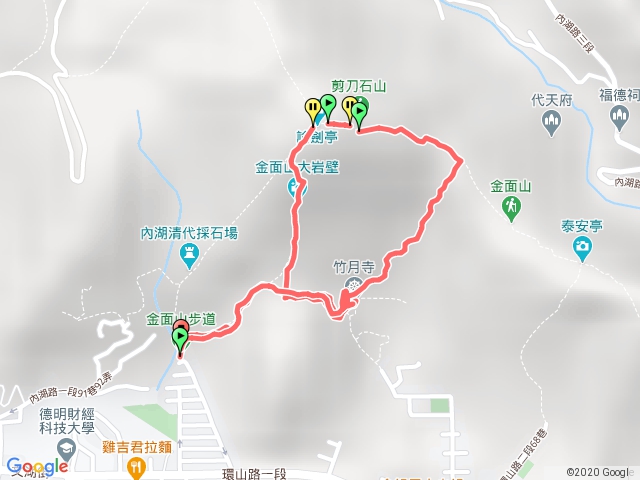 剪刀石_金面山