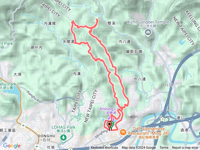 內溝山登山步道+水尾潭山（O形）