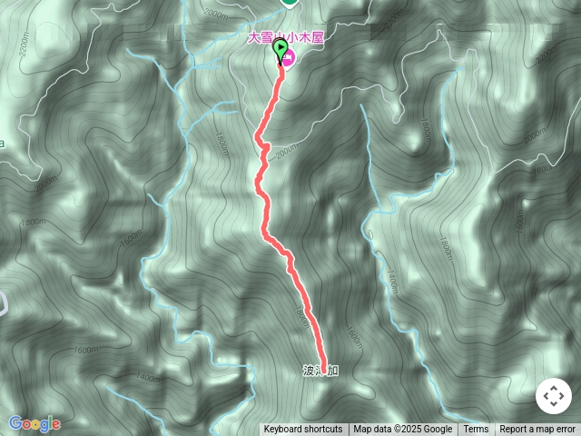 波津加山-大雪山線