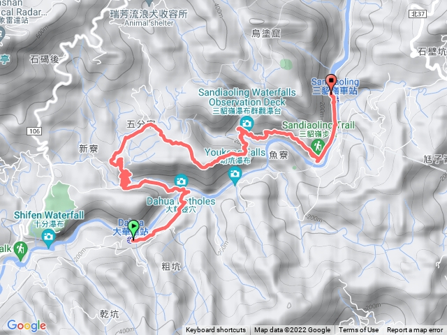 五個瀑布