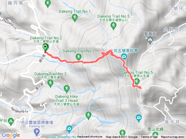 大坑2號步道接5號步道上頭嵙山往返