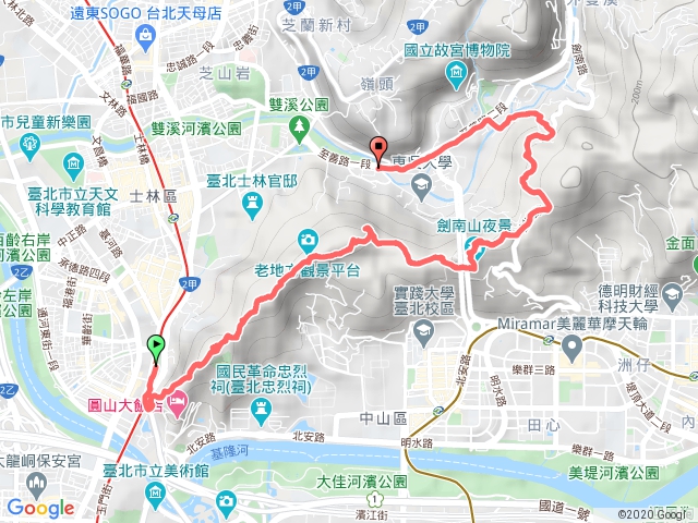 劍潭山文間山縱走