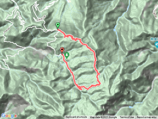 留龍頭、金柑樹山、天地眼、出杉林溪