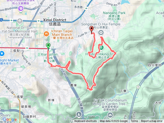 象山-拇指山-九五峰-虎山-奉天宮