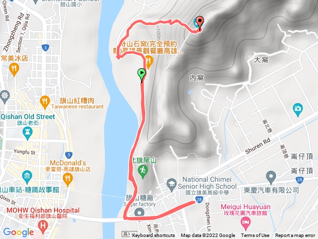 旗山旗尾山第三登山口-觀景涼亭