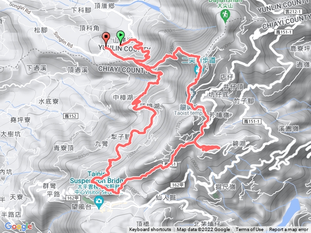 山豬湖步道 4-2步道 二尖山 碧鳳山 太平梅花路步道 大眾爺廟 4-1步道（O型）