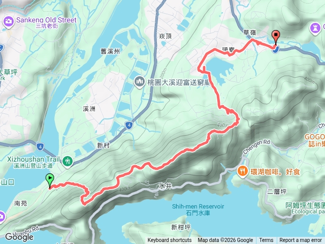 溪州公園走溪州山經水中土地公出慈湖預覽圖