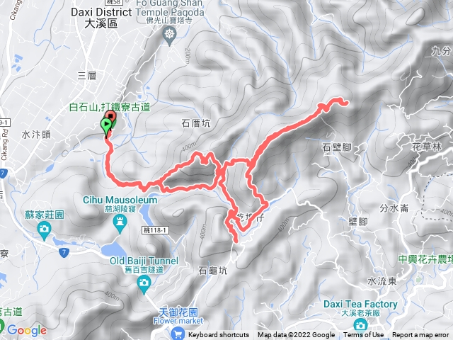打鐵寮古道，白石山，白石碑