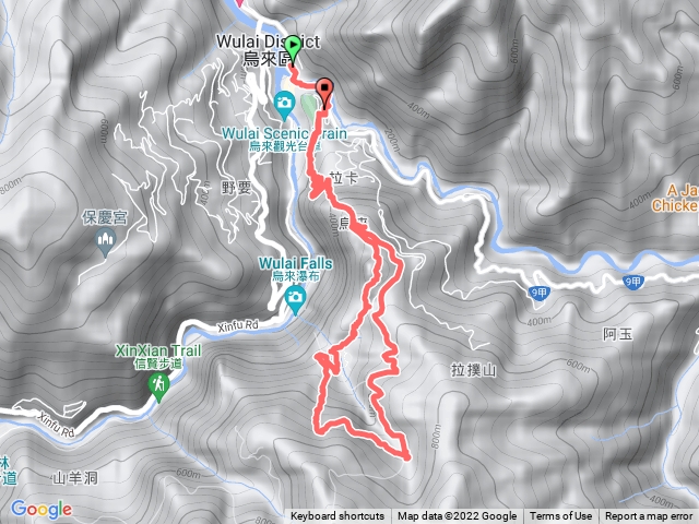 啦卡登山步道、大刀山