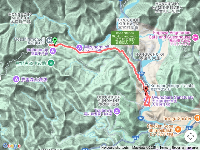 日本熊野古道中邊路：發心門王子-熊野本宮大社-大原齋