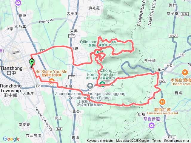 田中森林登山步道