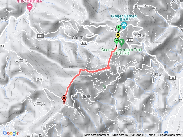 小百岳集起來出關古道：聖關段(關刀山步道)202310101541-回程