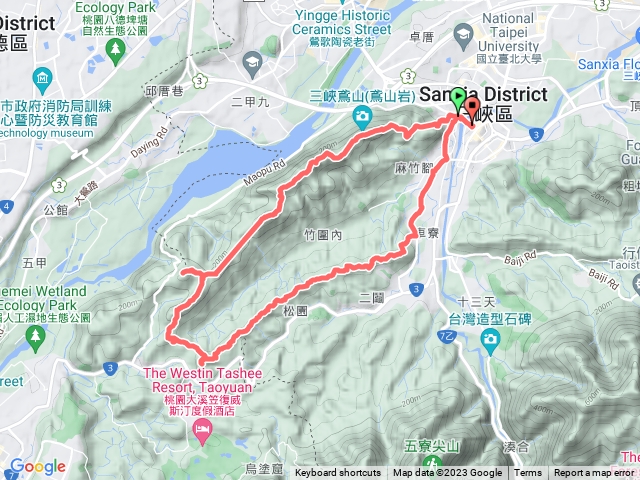 三峽鳶山縱走二鬮山O型