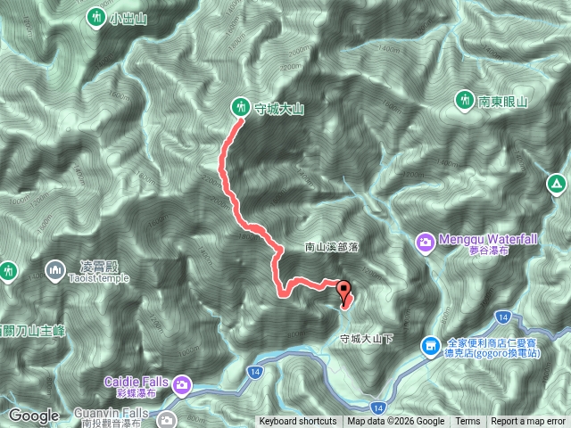 守關山南峰、守關山、守城大山預覽圖