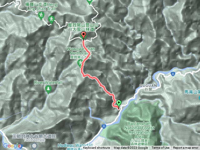 谷關七雄-屋我尾山（麗陽線）