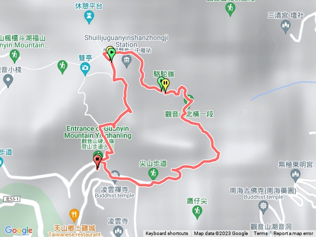 北橫古道駱駝嶺觀音山