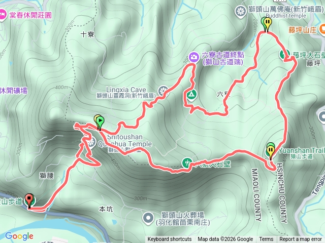 獅山古道+九九步道+猿山+六寮古道預覽圖