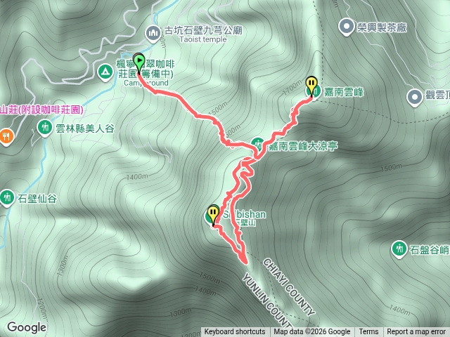 嘉南雲峰、石壁山預覽圖