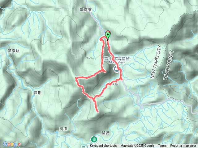 烏山古道西段-網型山-豎旗山南峰-烏石尖O型2025.01.18
