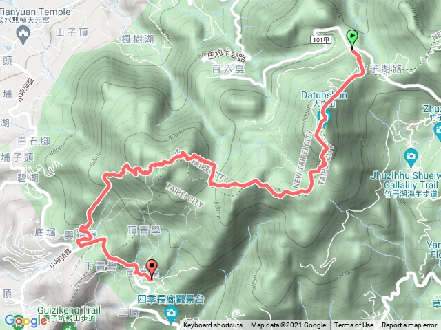 陽明山大緃走 : 二子坪>>清天宮