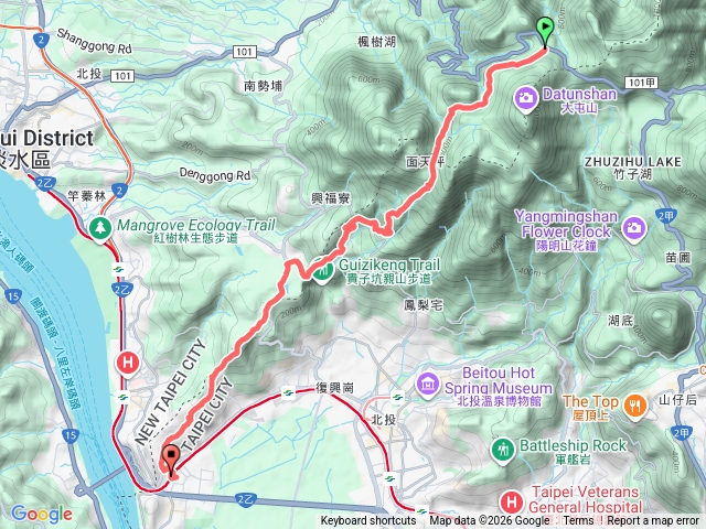 台北大縱走一段逆走