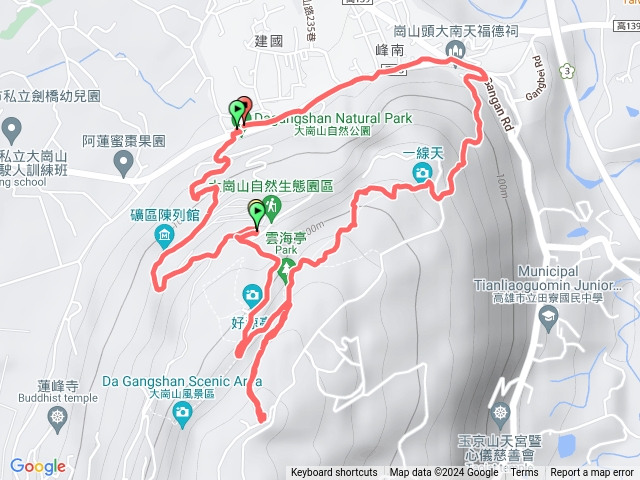 大崗山生態公園三角點盤龍峽谷