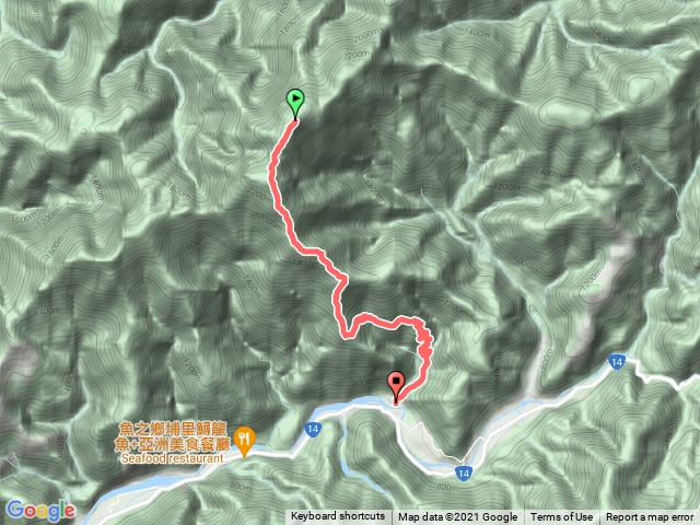 守城大山 下山（福德橋）