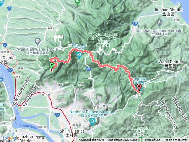 20221112陽明山東西大縱走