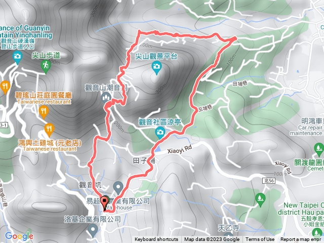 20230408  五股觀音山公車站啟走與終點 環占山 東明山 潮音洞