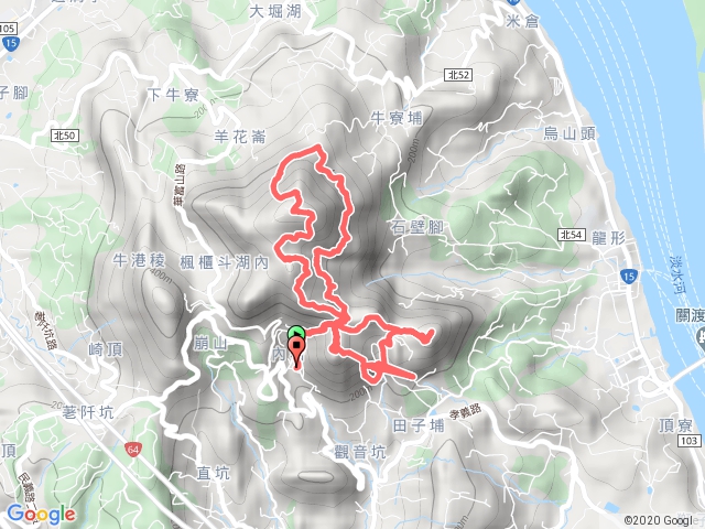 觀音山步道8字型繞圈走