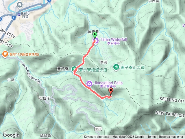 姜子寮決壁，姜子寮山預覽圖