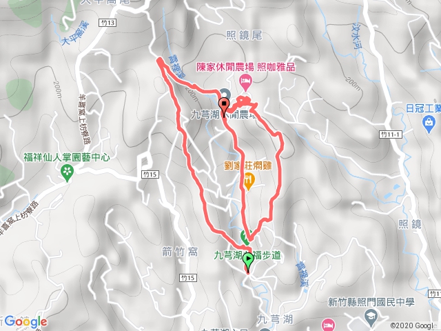 九芎湖步道群(九福、觀南、霽月步道)