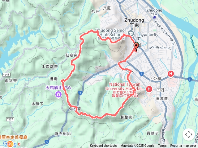 竹東三山：員崠子山、新具庄山、樹杞林山