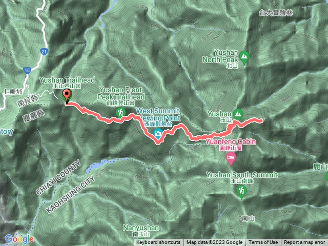 爬呀爬呀爬-玉山東峰路線