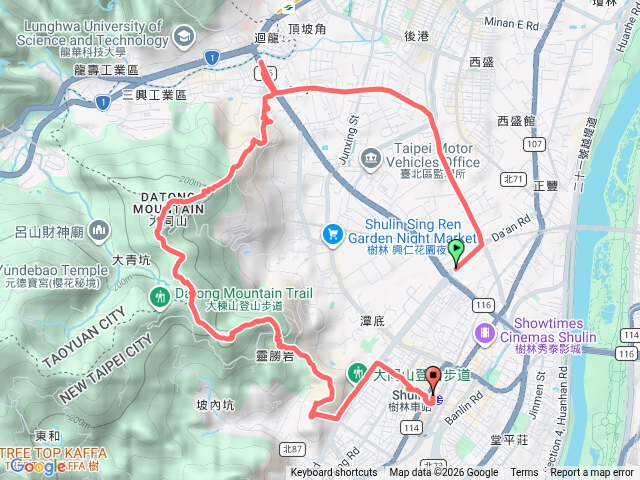 迴龍-三福山-三角埔頂山-青龍嶺-大同山-樹林山預覽圖