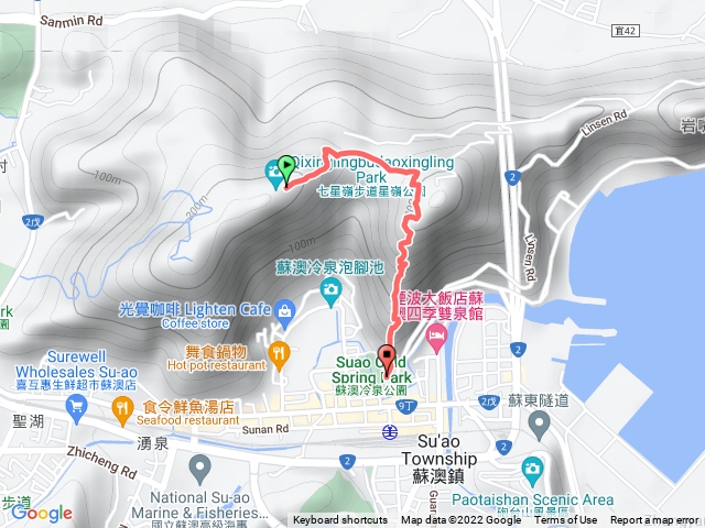 蘇澳七星嶺 星嶺公園至冷泉入口