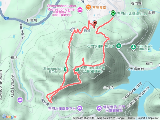 太平山、清水坑、小粗坑、石門山、觀音像O型