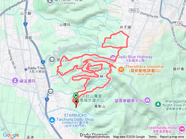 大肚越野試跑預覽圖