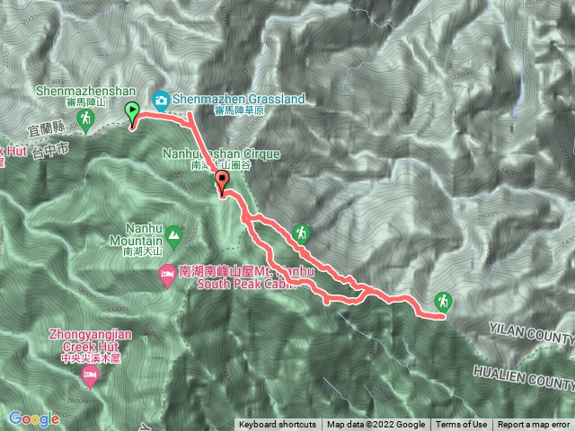 南湖七座百岳(四天三夜)D2-審馬陣山屋至馬比杉山