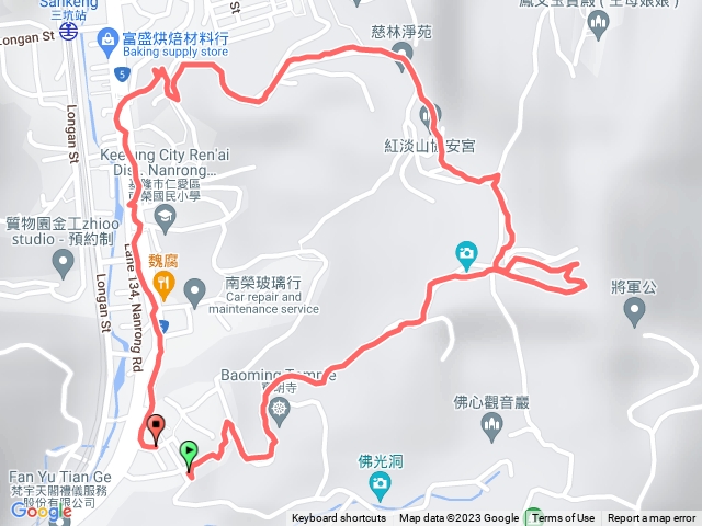 紅淡山寶明宮上