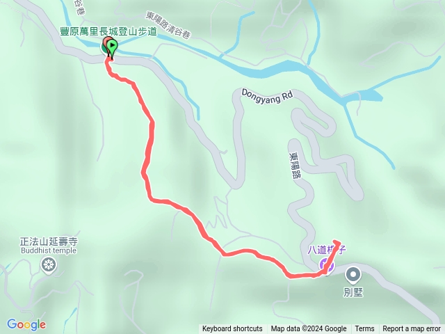 豐原萬里長城步道寮水山來回