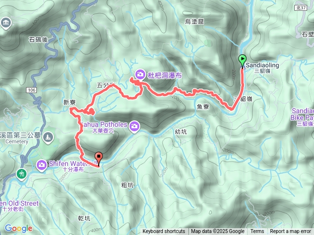 三貂嶺百合瀑布摩天嶺瀑布琵琶洞茵湖瀑布野人谷大華車站