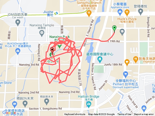 南興公園路跑