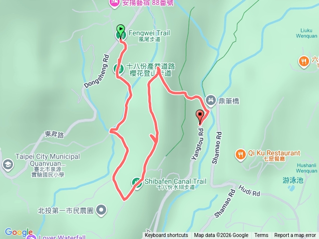 十八圳頂北投徒步預覽圖